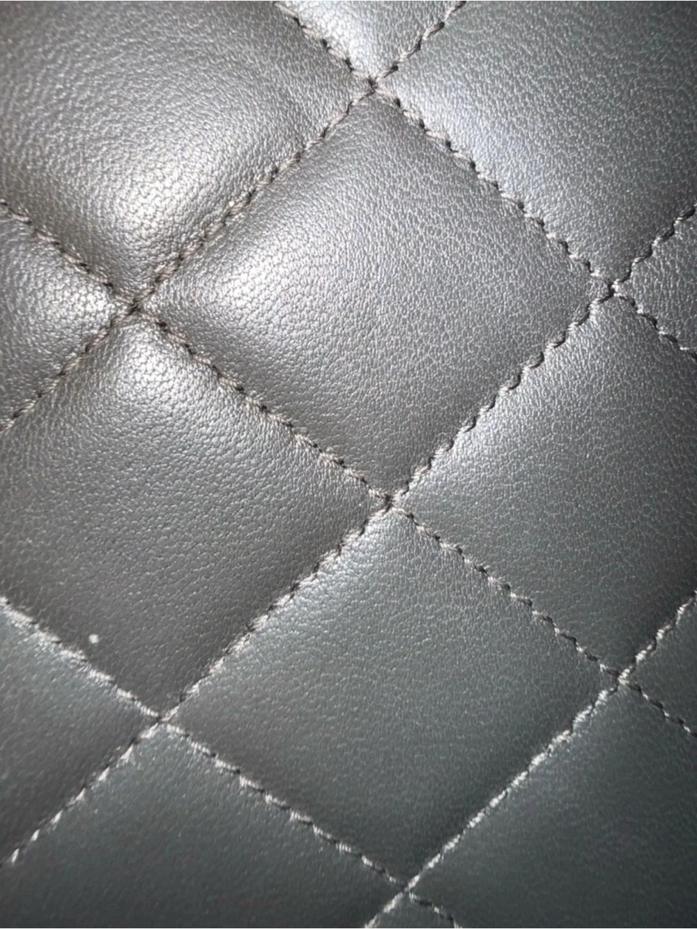 CHANEL hunter green Quilted Leather Zip-Around Wallet with CC Logo